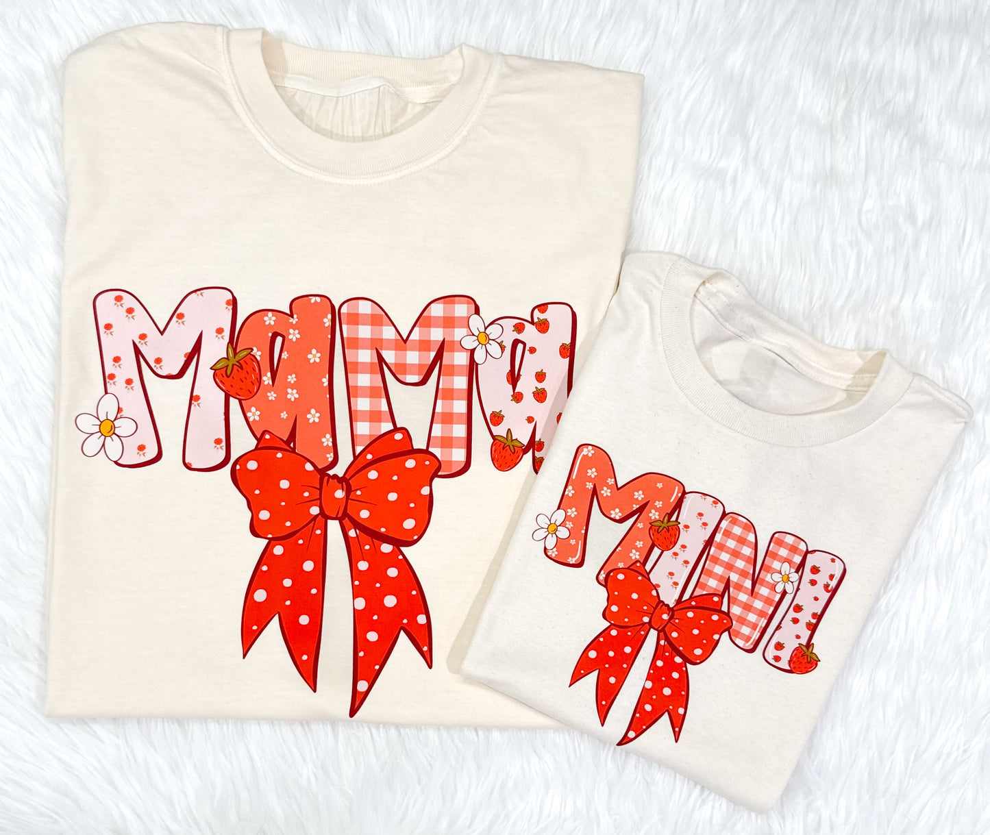 Mini & Me – Strawberry Kisses Set - Kids T-Shirt