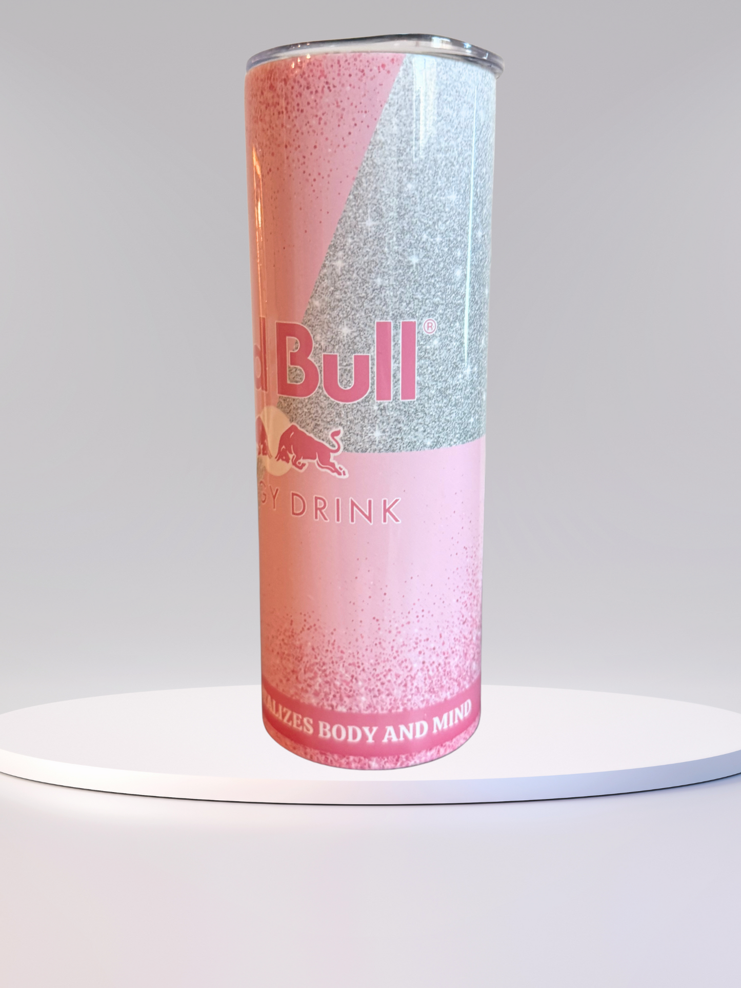 20 oz Stainless Steel Tumbler - Pink Energy (Includes Straw and Cleaner)