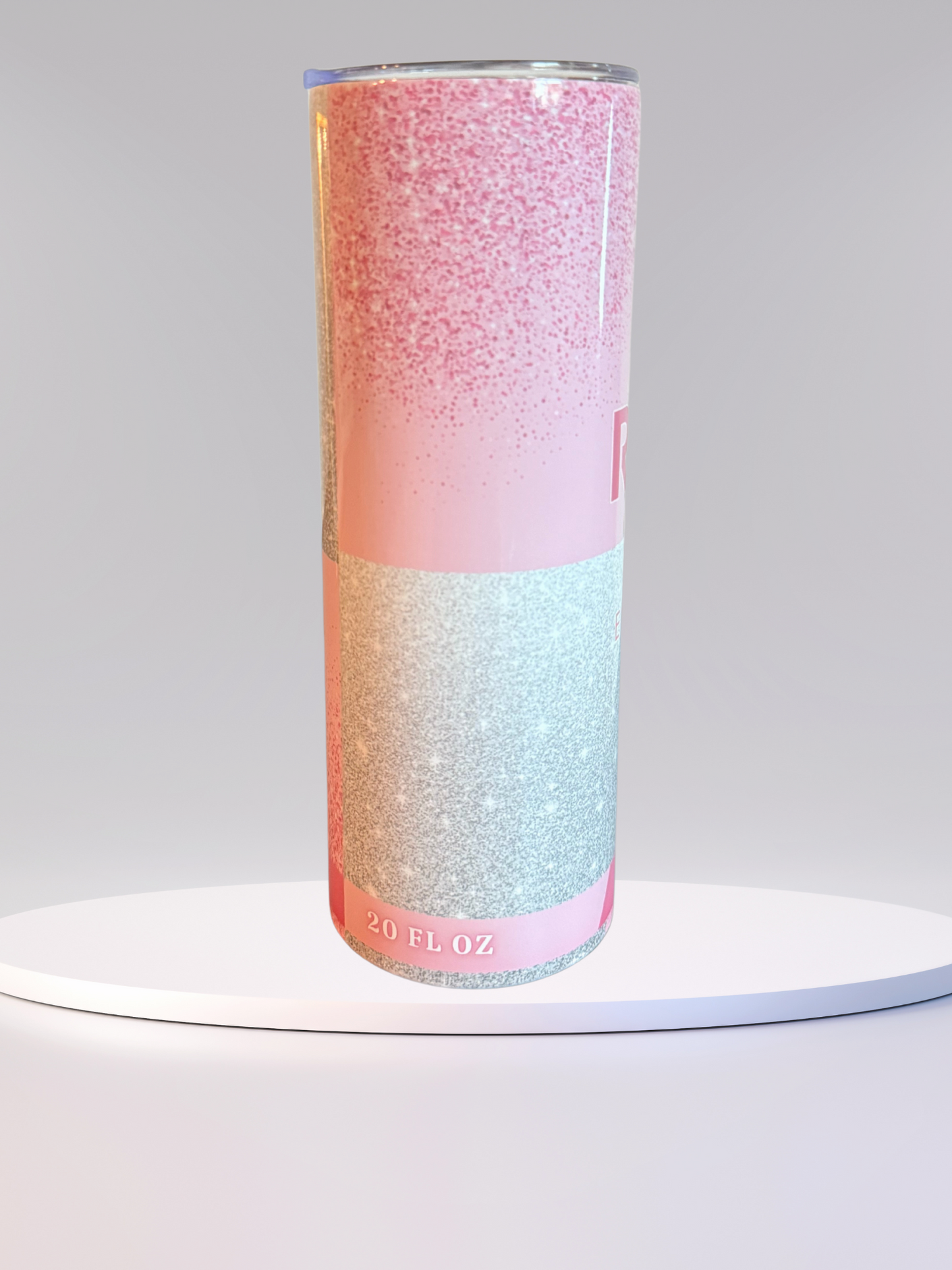 20 oz Stainless Steel Tumbler - Pink Energy (Includes Straw and Cleaner)