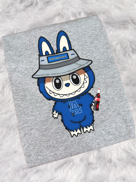 Blue Labubu Los Angeles Fan Youth T-Shirt